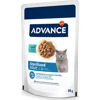Krmivo pro kočku 12x85g Advance Feline Sterilized treska