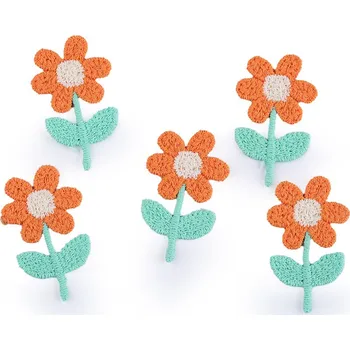 Vyšívaný květ 2,1x3,5 cm