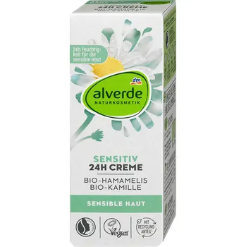 Pleťový krém alverde NATURKOSMETIK Sensitiv denní pleťový krém 4066447565713
