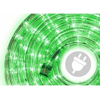 Vánoční dekorace LED světelný kabel, 240 diod, 10 m, zelený