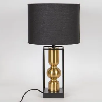 Lampička Stolní lampa 1xE27/40W/230V černá/zlatá
