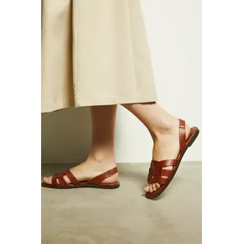 Dámské sandále Kožené sandály Medicine dámské, hnědá barva RS25.OBD708 88X, EUR 41