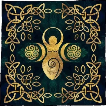 Herní podložka tarot s mystickým motivem | herní podložka, látková podložka - D , 60X60 cm