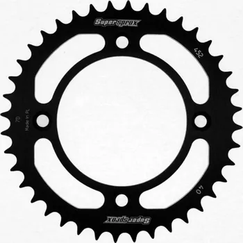 Řetězová sada pro motocykl Hliníková řetězová rozeta SUPERSPROX RAL-452:40-BLK černý 40 zubů, 415