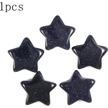 Sběratelství Přírodní krystal hvězda 20mm | ochranný amulet 1 ks - Modrý pískovec