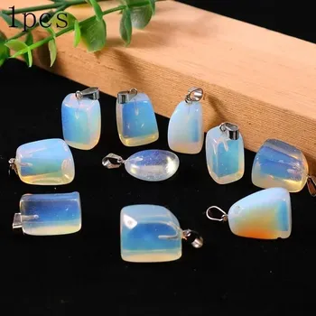 Náhrdelník Dámský reiki náhrdelník s krystalem | přírodní kámen, minerální šperk 1 ks - Syntetický opál