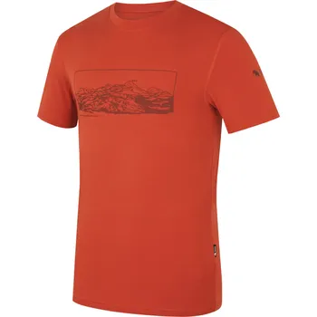 Pánské triko Zulu Bambus Alpine 210 Short Velikost: M / Barva: červená/oranžová