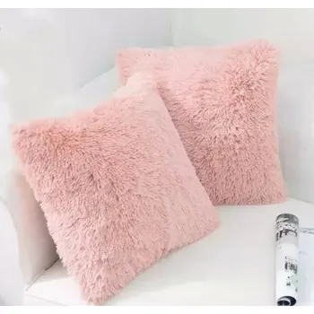 Povlak na polštářek Sametový povlak na dekorativní polštář 45x45 cm | sametový povlak, povlak polštář - Růžový