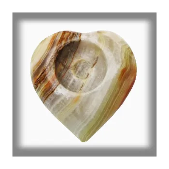 Svícen Onyxo Svícen Onyx Srdce 7,5 cm