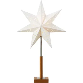 Lampička Markslöjd 706041 - Vánoční dekorace SOLVALLA 1xE14/25W/230V 35 cm bílá/dub