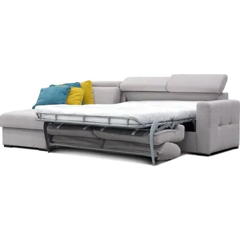 Sedací souprava Rohová rozkládací sedací souprava pro každodenní rozkládání NARDO 2 Levý roh - plocha spaní 160x190 cm