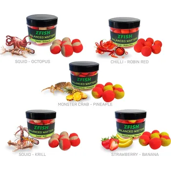 Boilies ZFISH Balanced Wafters 16mm Squid-Krill
