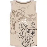 Chlapecké letní tílko TLAPKOVÁ PATROLA béžové, velikost: 98/104