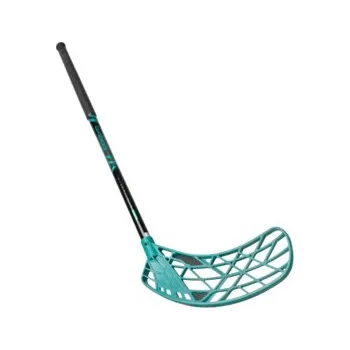 Florbalová hůl Oxdog ULTRALIGHT HES 27 TQ ROUND MBC2 Florbalová hůl černá / tyrkysová, Levá (levá ruka dole), 103cm (=113cm)