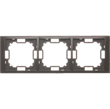 SIMON BASIC NEOS RÁMEČEK 3-NÁS. ČOKOLÁDA BMRC3/47