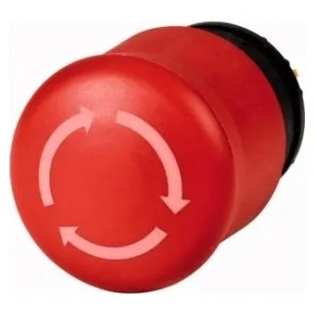 Stykač Ovládací hlavice nouzového zastavení EATON Titan M22-PVT otočná bez prosvětlení 263467 červená