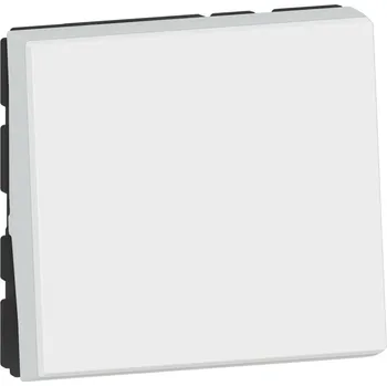 Elektrická zásuvka LEG MOSAIC 278040L TLAČÍTKO NO/NC EASYLED 6A 2M BÍLÁ