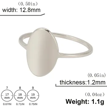 Prsten Ocelový minimalistický prsten z chirurgické oceli | dámský šperk - Stříbro , 11