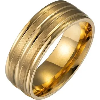 Prsten Matný pánský snubní prsten z oceli | pánský prsten, snubní prsten - 814 zlatých , 12
