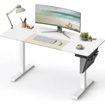 Psací stůl Paradox Elektricky výškově nastavitelný stůl GARDO 1400 x 600 / Bílá