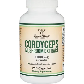 Fitness strava Double Wood Supplements Cordyceps Mushroom Extract 210 kapslí