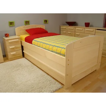 Postel ROALHOLZ Zvýšená senior postel z masivu PAVLA SENIOR 120x200 smrk