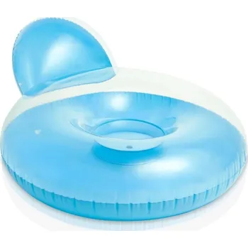 Vodní sport Intex 58889 Matrace do vody s opěrátkem modrá transparent