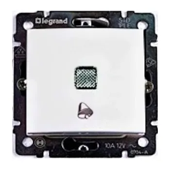 vypínač LEG VALENA 774215 SPÍNAČ TLAČ. SE SIG.230 BÍLÁ