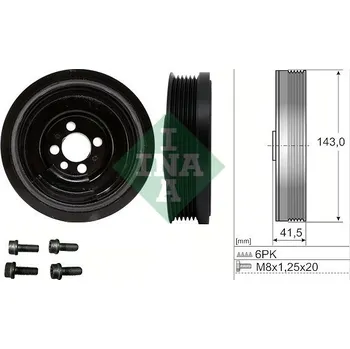 Sada řemenice, kliková hřídel Schaeffler INA 544 0182 20