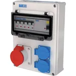 NG KOMBINACE ZÁS. NGE 16 016.01 1X CEE 16A 5P 400V, 2X 16A 230V, CHRÁNIČ 4P JISTIČE