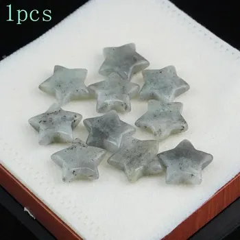 Přírodní kámen Přírodní krystal hvězda 20mm | ochranný amulet 1 ks - Přírodní labradorit