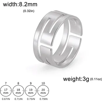 Prsten Ocelový prsten minimalistický | Šperk - Stříbro , 7
