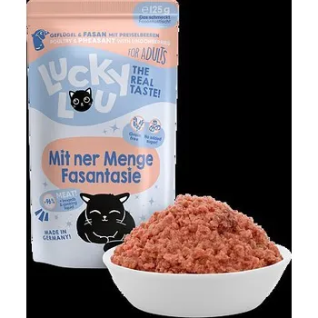 Krmivo pro kočku Lucky Lou Lifestage Adult s drůbežím a bažantím masem 125 g