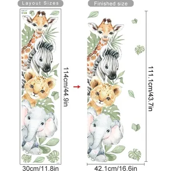 Samolepící dekorace Roztomilé samolepky zvířata na zeď | dětské samolepky, nálepky na zeď - SL6659A