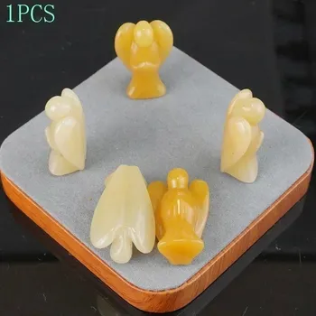 Anděl strážný přírodní kámen | domácí dekorace 1 ks - Přírodní topaz