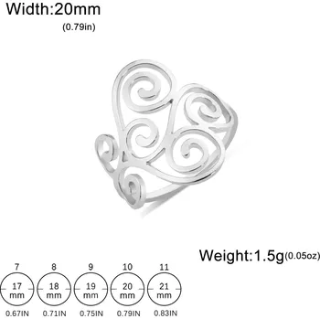 Prsten Filigránový prsten z oceli | ocelový šperk - Stříbro , 11