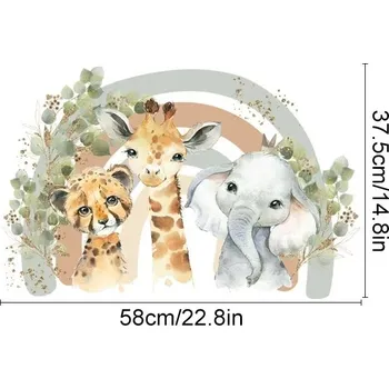 Samolepící dekorace Dětské samolepky džungle na zeď | Samolepky na zeď, Dětská dekorace - SL6611AM