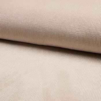 Manšestr WASHED světle béžový, š.145