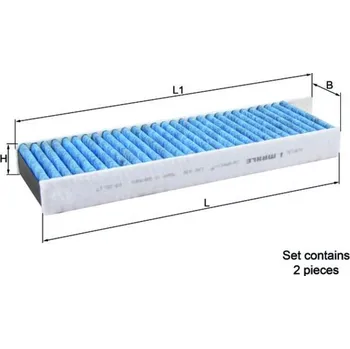Ventilátor topení a klimatizace Kabinový filtr MAHLE LAO 428/S