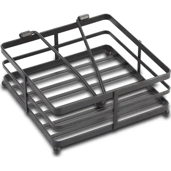 Stojan na ubrousky, 18x18x 8cm, závaží, MISTY, ČERNÝ, kov Rychlá expedice, doprava zdarma od 999,-