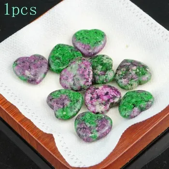 Přírodní kámen Přírodní kámen srdce multicolor | Dekorační krystal 1 ks - Přírodní zoisite , 1ks 20x6mm