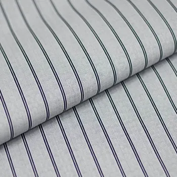 Košilovina 20039 černo-bílý vzor, černý tenký pruh, š.145