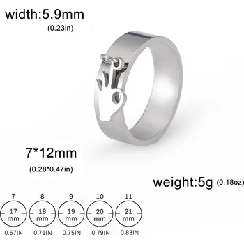 Prsten Ocelový prsten s motivem | dámský šperk - Ok Steel , 9