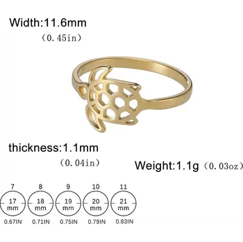 Prsten Dámský prsten mořská želva | Šperk - Zlato , 8