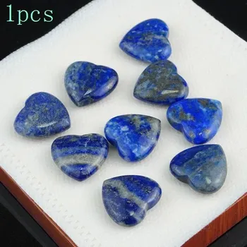 Sběratelství Přírodní kámen srdce multicolor | Dekorační krystal 1 ks - Přírodní lapis lazuli , 1ks 20x6mm