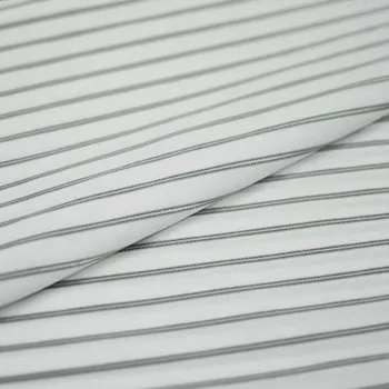 Košilovina 11087 bílá, stříbrný pruh, š.150