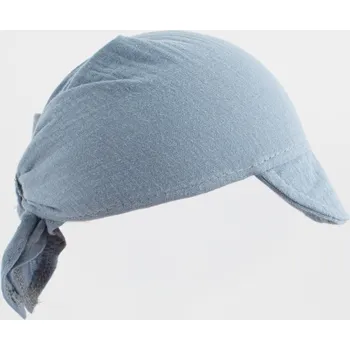 Šátek Dětský letní mušelínový šátek s kšiltem New Baby blue, vel. 68/74