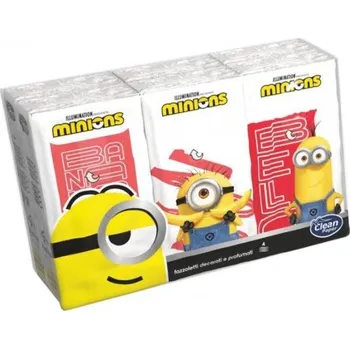 Kapesníky Minions s potiskem 4 vrstvé, folie 6 ks