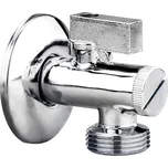 Ventil rohový s filtrem a kovovou pákou, pračkový, 1/2"-3/4" 81155 Balletto