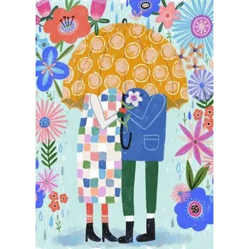 Puzzle PIECES & PEACE Puzzle Květinová sprcha 500 dílků